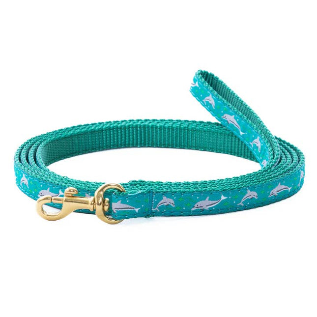 Up Country Small Breed Dog Lead - Dolphins