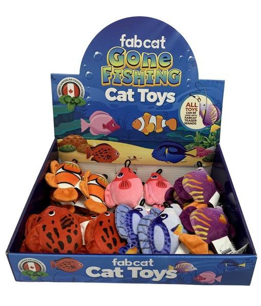 Fab Cat Gone Fishing Toy (Assorted Design)