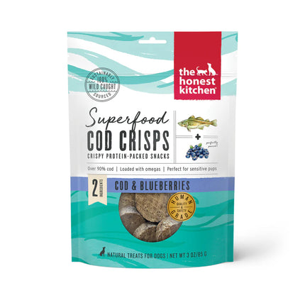 The Honest Kitchen Superfood Cod Crisps - Blueberry