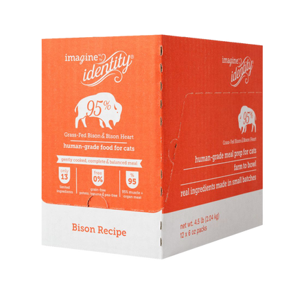 Identity Imagine Gently Cooked Bison Frozen Cat Food