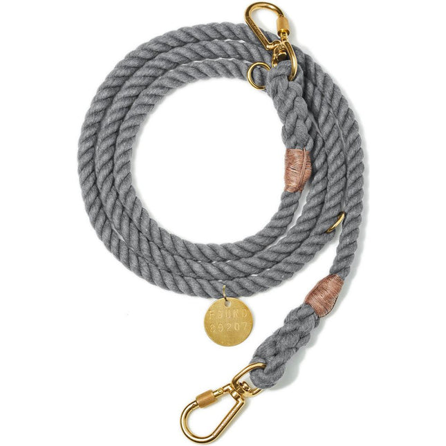 Found My Animal - Adjustable Grey Rope Dog Leash