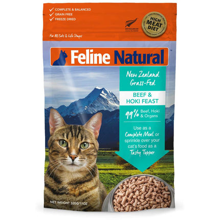 Feline Natural CAT Beef & Hoki Feast freeze-dried 11oz