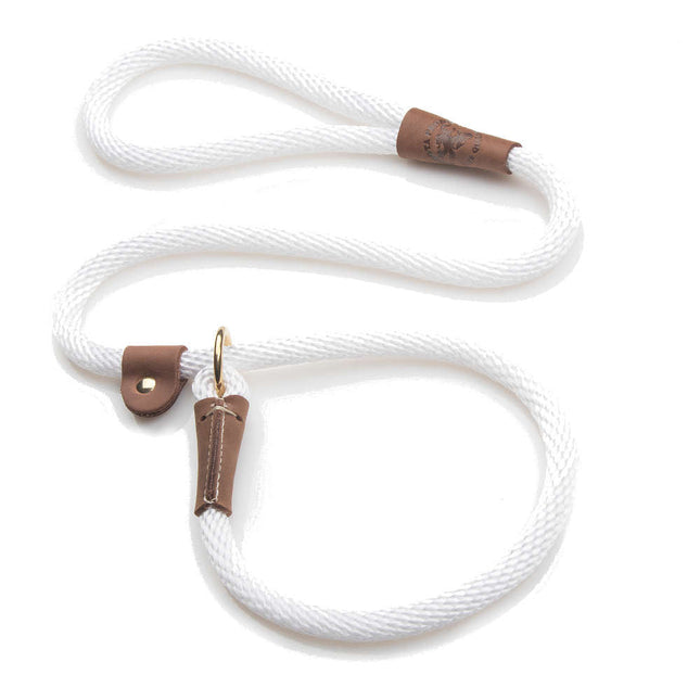 Mendota Slip Leash - White