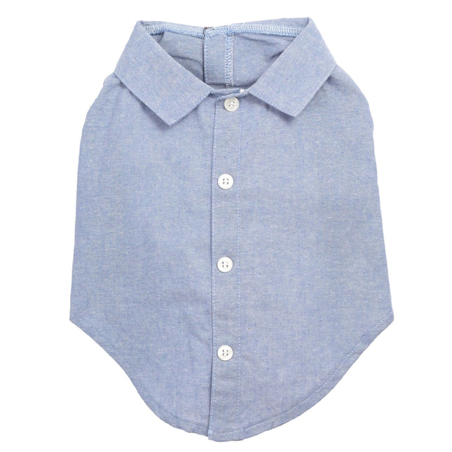 The Worthy Dog Chambray Shirt Blue