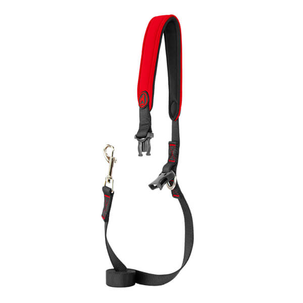 Gooby Escape Free Sport Leash Red 4'