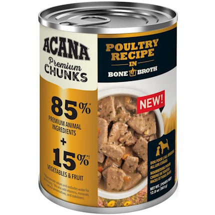 Acana Dog Poultry in Bone Broth 12.8oz