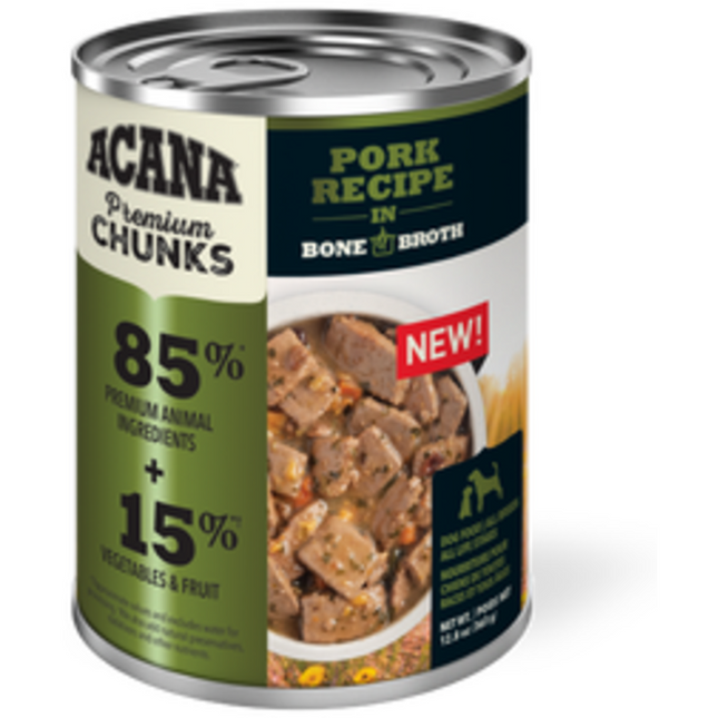 Acana dog Pork in Bone Broth 12.8oz