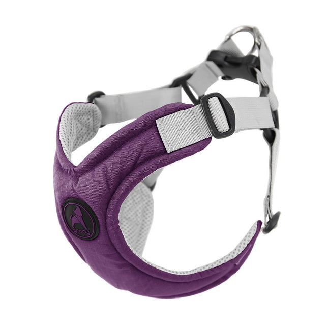 Gooby Memory Foam Step-In Harness Purple