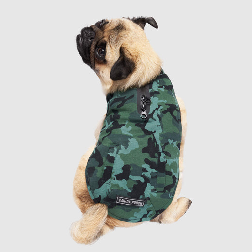 Canada Pooch Thermal Tech fleece camo jacket