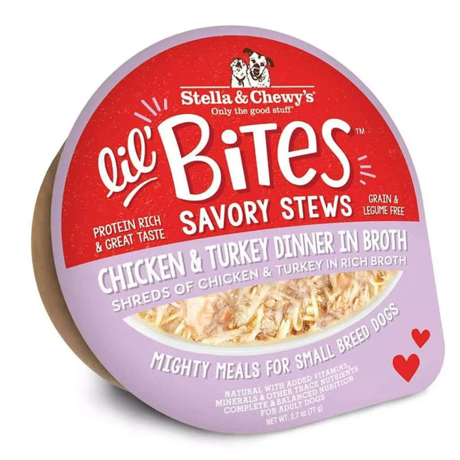 Stella & Chewy's lil bites savory stews chicken & turkey 2.7oz