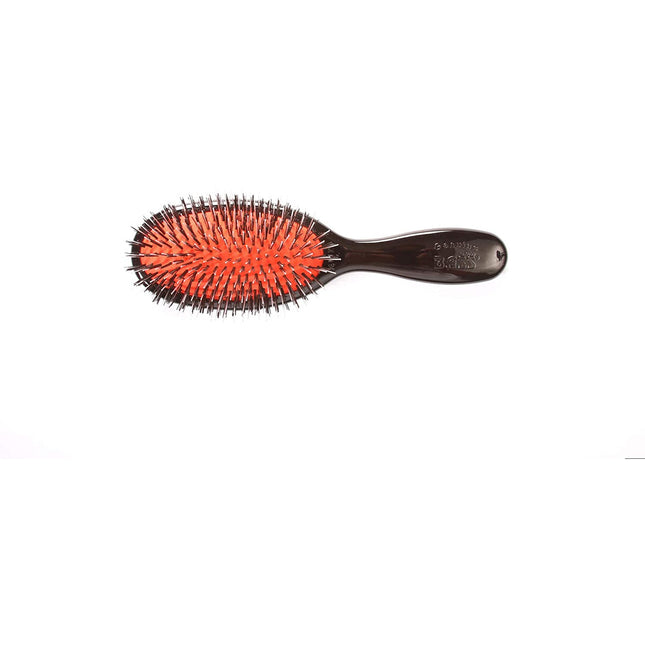 Bass Elite Series Acrylic Brush: Junior Oval - Natural Bristle & Nylon Pin