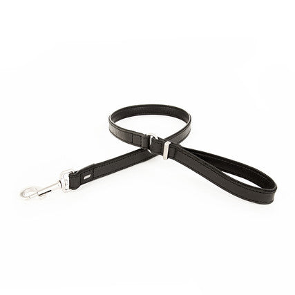 Oxford Leather Leash Black