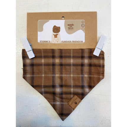 Stormi's True Flannel Brown Bandana