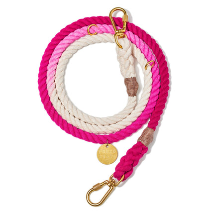 Found My Animal - Adjustable Cotton Candy Ombre Rope Dog Leash