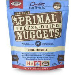 Primal Dog Freezedried Nuggets Duck 14oz