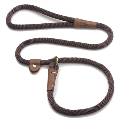 Mendota Slip Leash - Dark Brown