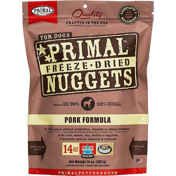 Primal Dog Freezedried Nuggets Pork 14oz