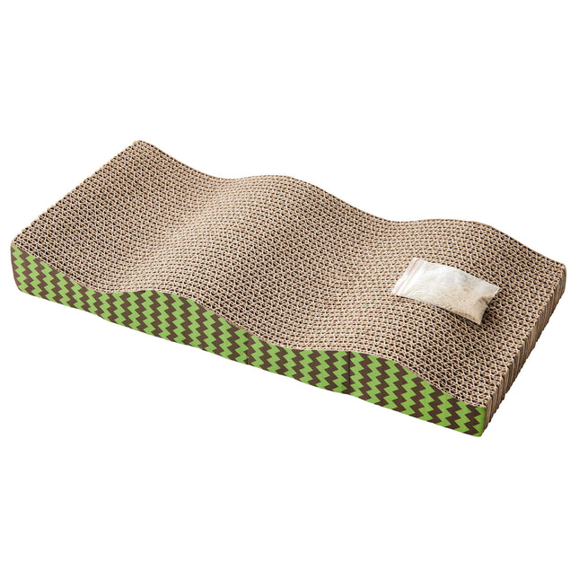 Spot wave cat scratcher