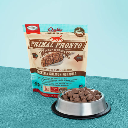 Primal Cat Pronto - Chicken & Salmon 1lb