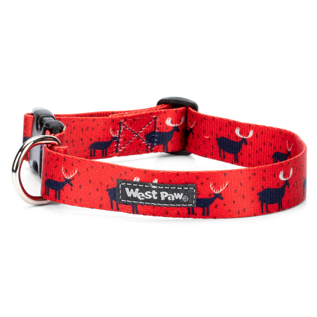 West Paw Holiday Collar Reindeer