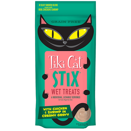 Tiki Cat Stix Wet Treats Chicken & Shrimp GF