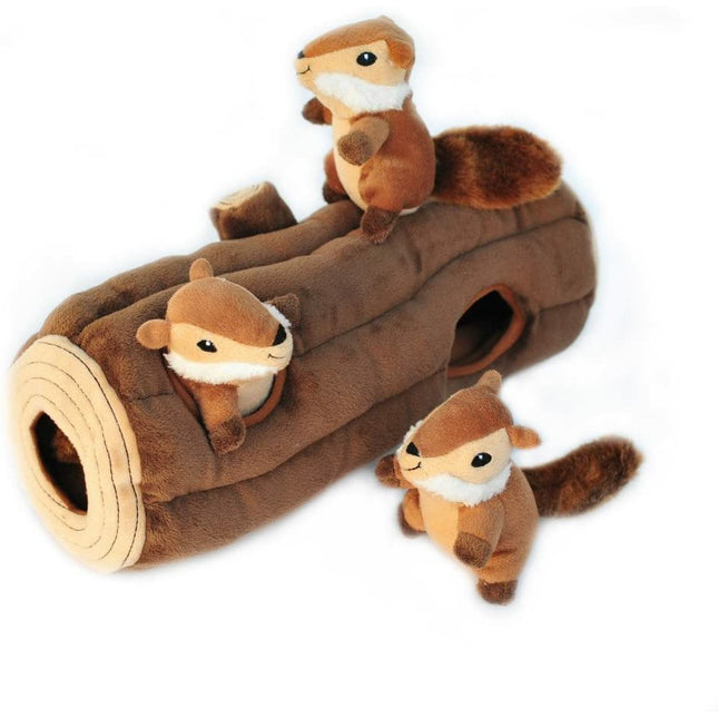 Zippy Burrow log w chipmunks